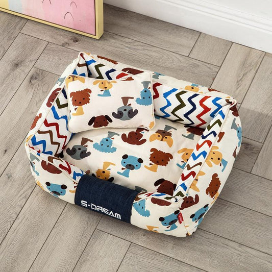 Cozy Haven: The Ultimate Removable And Washable Dog Cat Bed