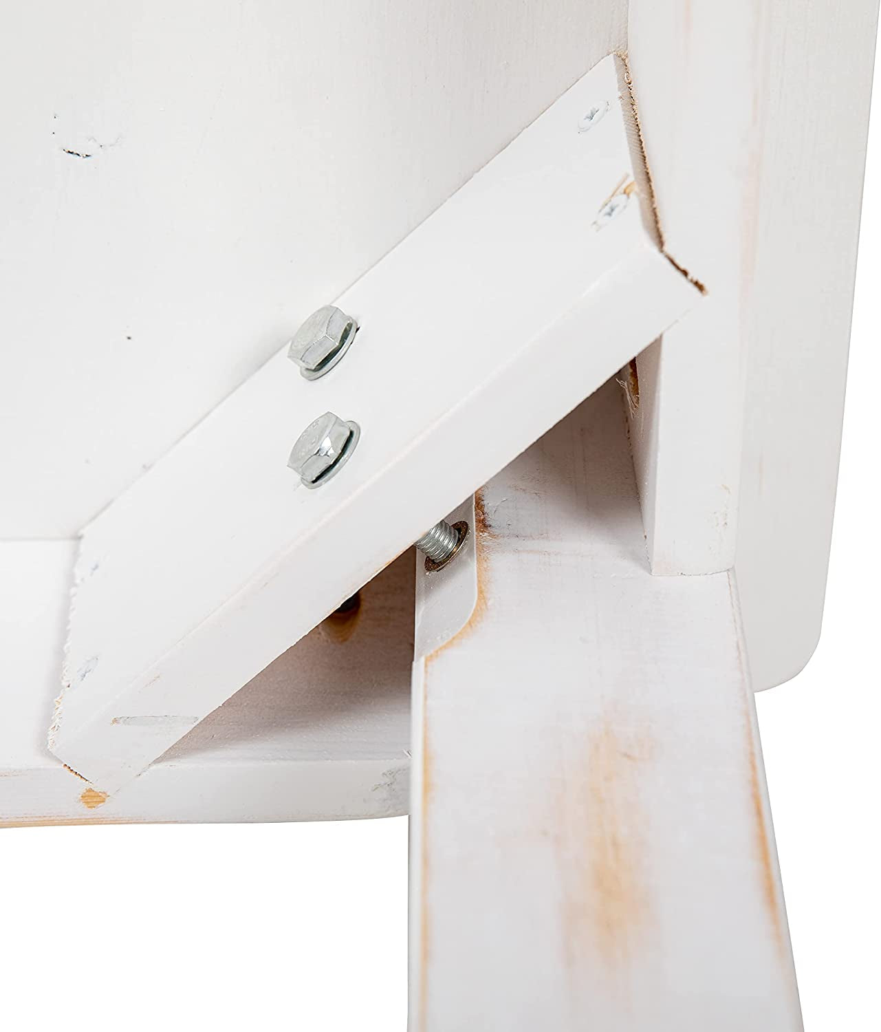 Rustic White Durable Farm Dining Table 60 Inch Long