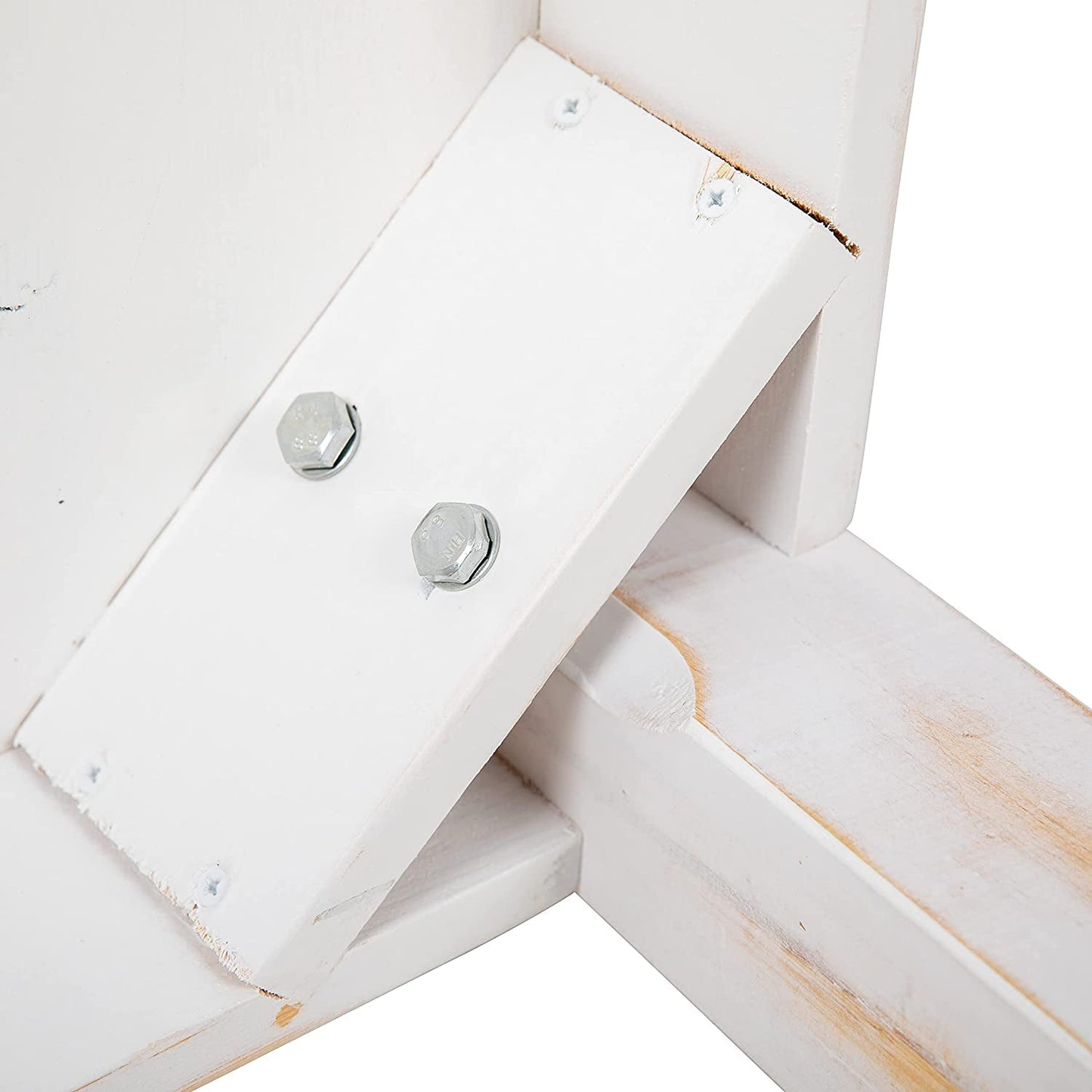 Rustic White Durable Farm Dining Table 60 Inch Long