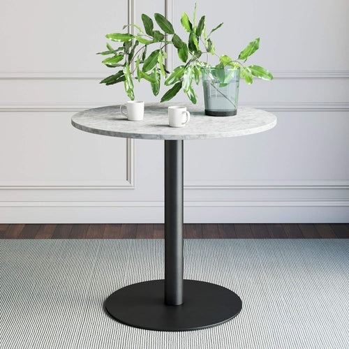 Bistro Lucy Small Dining Table Marble Top Modern Kitchen