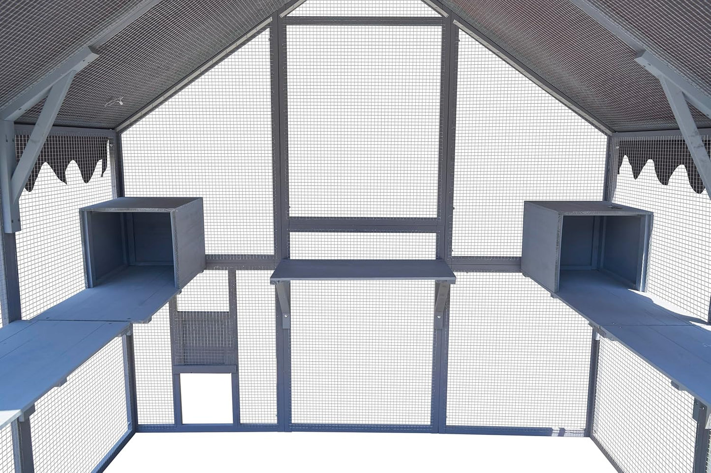 Outdoor Cat House Cat Enclosures 110" Large Kitten Playpen with