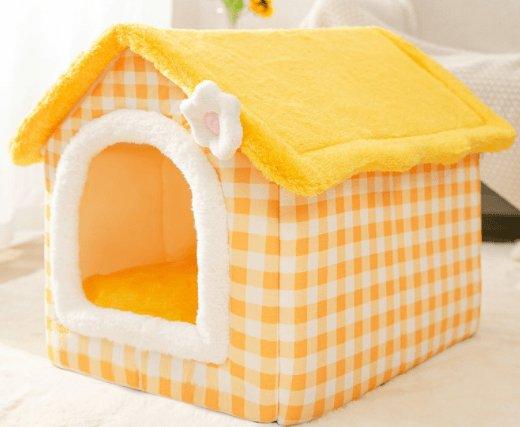 Cozyfold Pet House: Foldable Winter Bed & Enclosed Cave For Dogs And